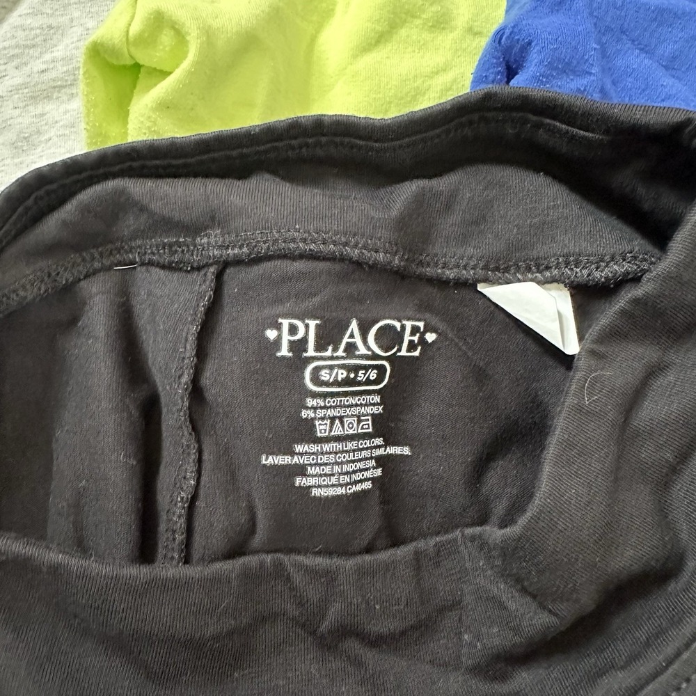 LOT OF 6 The Childrens Place Girls Bike Shorts Size 5/6 Kids Activewear Sport - Picture 2 of 3